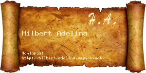 Hilbert Adelina névjegykártya